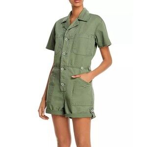 Pistola Parker Utility Romper‎ Field Trip Army Green Size xs $118